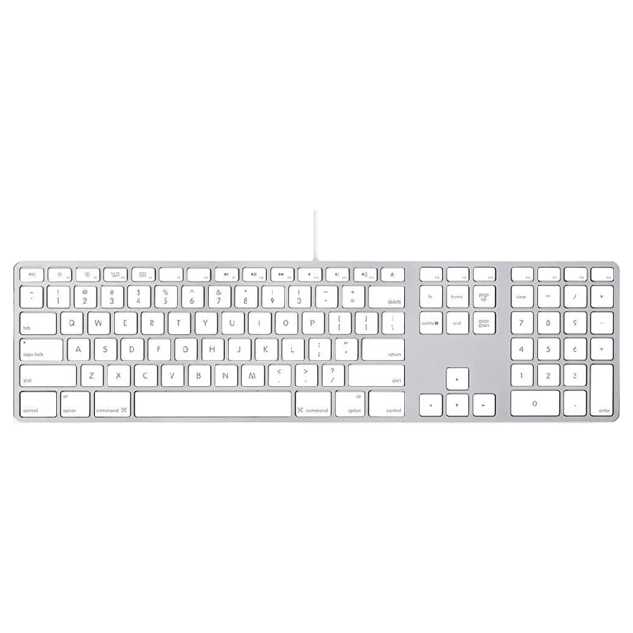 Refurbished Genuine Apple Extended Keyboard A1243/ USB/ Wired/ UK QWERTY + Numerical Keypad