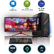 Refurbished Intel Core i9-12900K, 16GB RAM, 1TB HDD, 256GB SSD, GeForce GTX 1660 SUPER, Gaming Pc