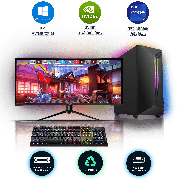 Refurbished Intel Core i9-13900K, 16GB RAM, 1TB HDD, 256GB SSD, NVIDIA GeForce GTX 1080 8GB, Gaming Pc