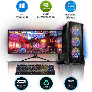 Refurbished Intel Core i5-12600K, 16GB RAM, 1TB HDD, 256GB SSD, GTX 1660 SUPER 6GB, Gaming Pc