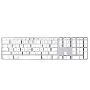 Refurbished Genuine Apple Extended Keyboard A1243/ USB/ Wired/ UK QWERTY + Numerical Keypad