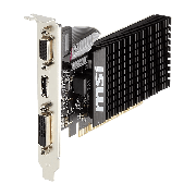 Refurbished MSI GeForce GT 710 1GD3H LP Graphics Card/ 1GB DDR3/ 954MHz/ Low Profile/ Low Consumption/ VGA/ DVI-D/ HDMI/ HTPC/ Silent Passive Fanless Cooling System