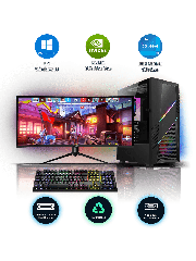 Refurbished Intel Core i5-9600K, 16GB RAM, 1TB HDD, 256GB SSD, GTX 1060 6GB, Gaming Pc