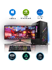 Refurbished Intel Core i7-10700K, 16GB RAM, 1TB HDD, 256GB SSD, GeForce GTX 1660 SUPER 6GB, Gaming Pc