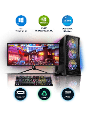 Refurbished Intel Core i5-12600K, 16GB RAM, 1TB HDD, 256GB SSD, GTX 1660 SUPER 6GB, Gaming Pc