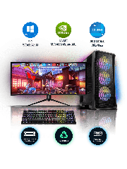 Refurbished Intel Core i5-13600K, 16GB RAM, 1TB HDD, 256GB SSD, GTX 1660 SUPER 6GB, Gaming Pc