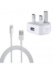 Refurbished Genuine Apple iPhone 5 Lightning Mains Charger, A - White